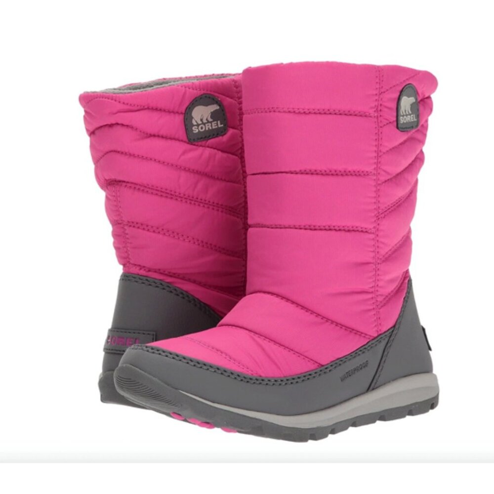 Sorel Children's Whitney Mid Boots Girls 9 Pink Ice/Quarry - NWOT